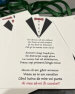 Invitatie de nunta 0025 - pentru cavaleri de onoare - imagine 2
