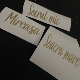 Sticker auriu Oracal - personalizabil