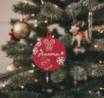 Glob Personalizat de Crăciun cu Nume – Decorațiune Brad 3D - imagine 3